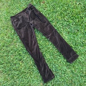 Brown velvet trousers